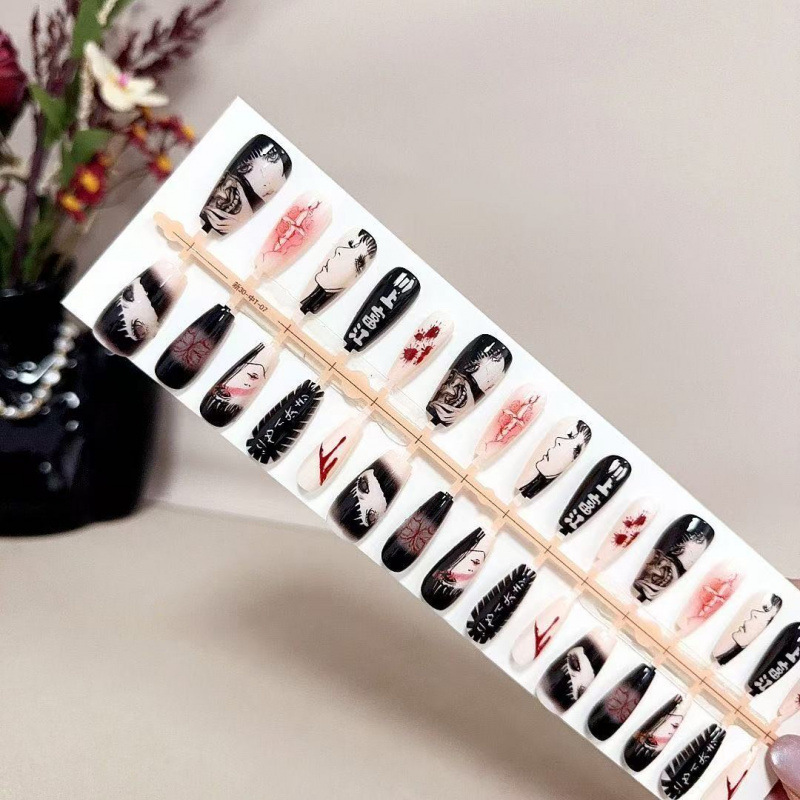 Press On Nail Set - Kawakami Tomie manicure zoete coole stijl