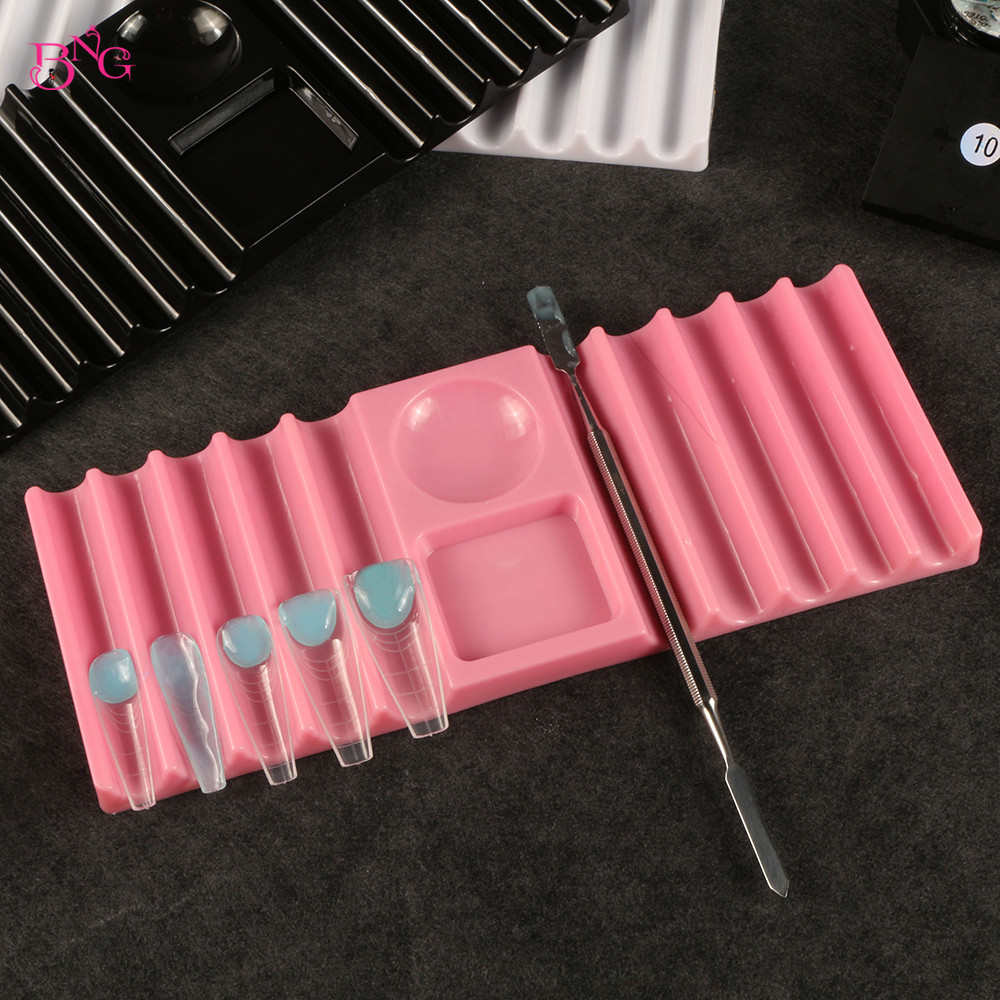 Nail Art Kaki - BNG Dubbele Vormhouder Plastic Penhouder voor