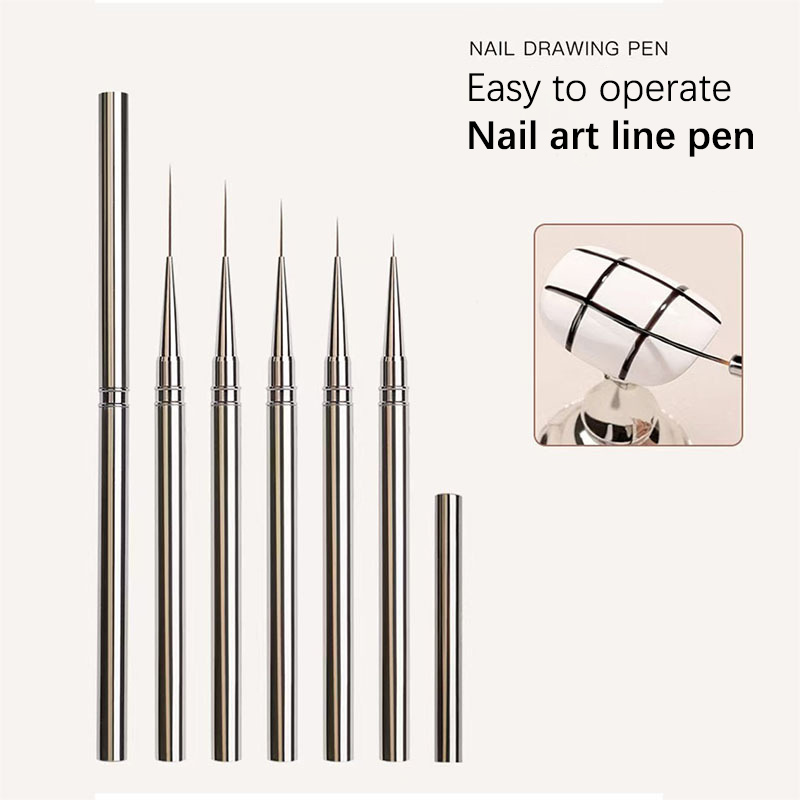 Nail Art Kaki - 1 Stuks Nail Art Penselen Franse