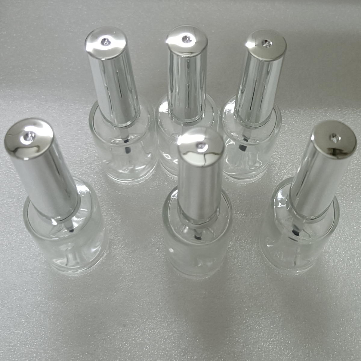 Nail Art Kaki - 13ml 6 stuks glazen nagellakflesjes met