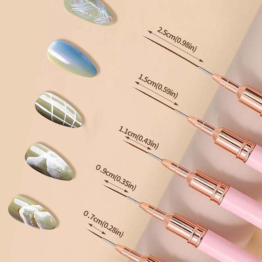 5-delige set nagelkunst liner  - Nail Art Brush Set recensie en prijs