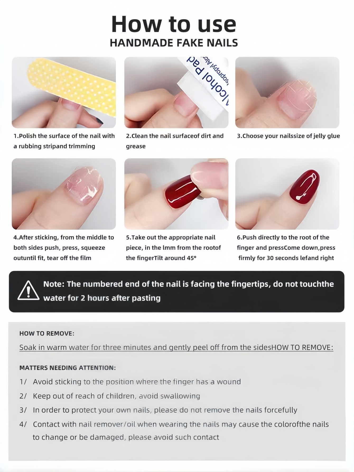 10 stuks korte vierkante ronde - Nail Art Flower recensie en prijs