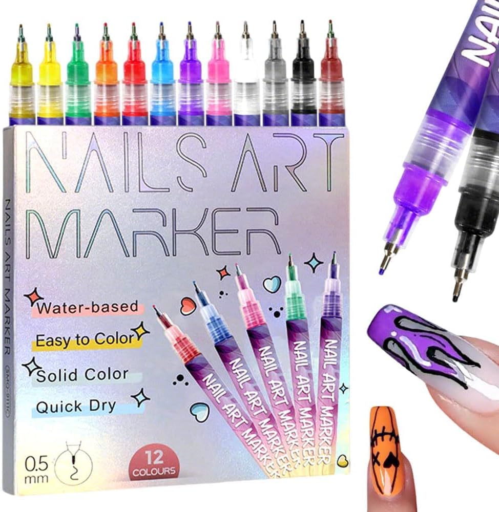 12-kleuren Nail Art Pen Set, N - Nail Art Brush Set recensie en prijs