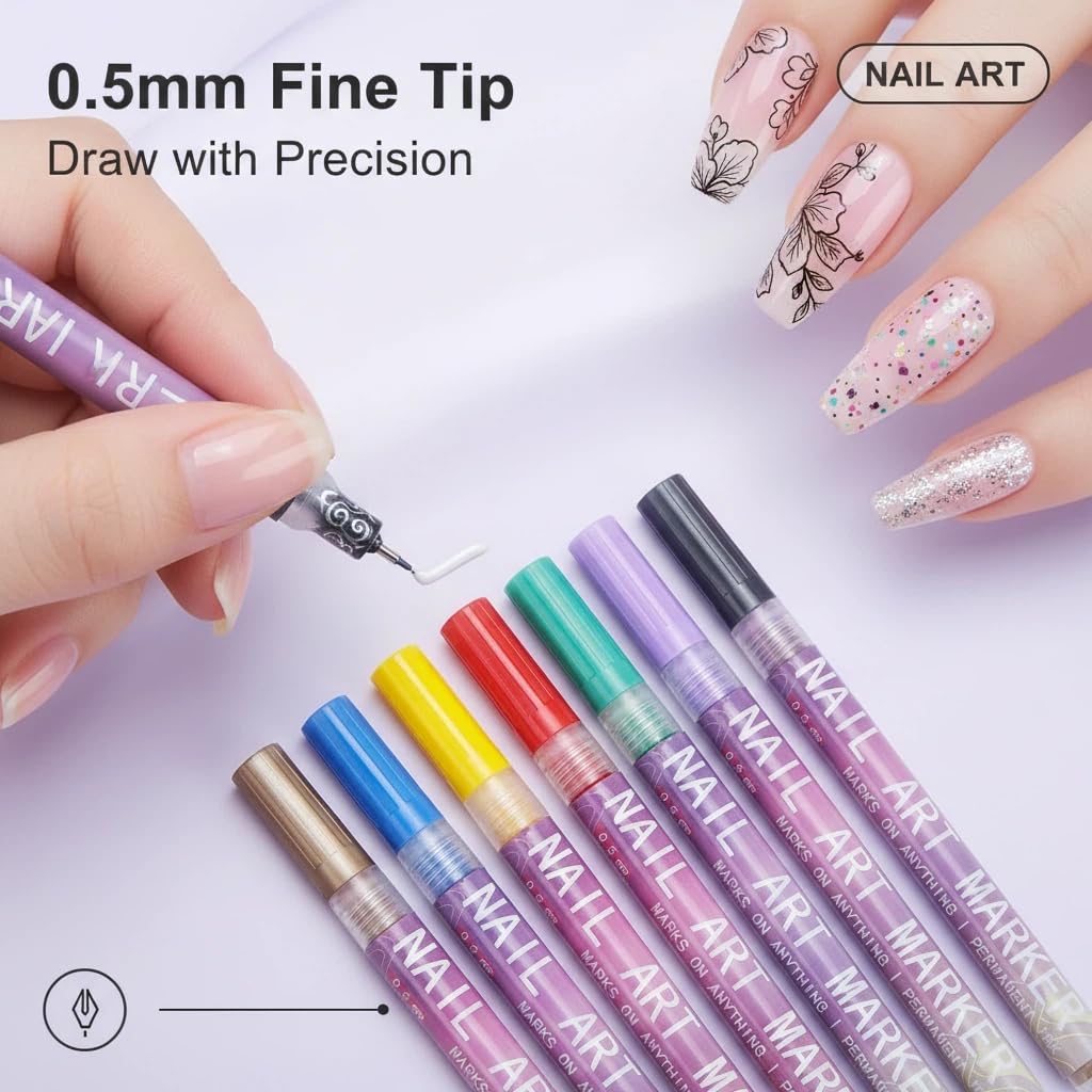 12-kleuren Nail Art Pen Set, N - Nail Art Brush Set recensie en prijs