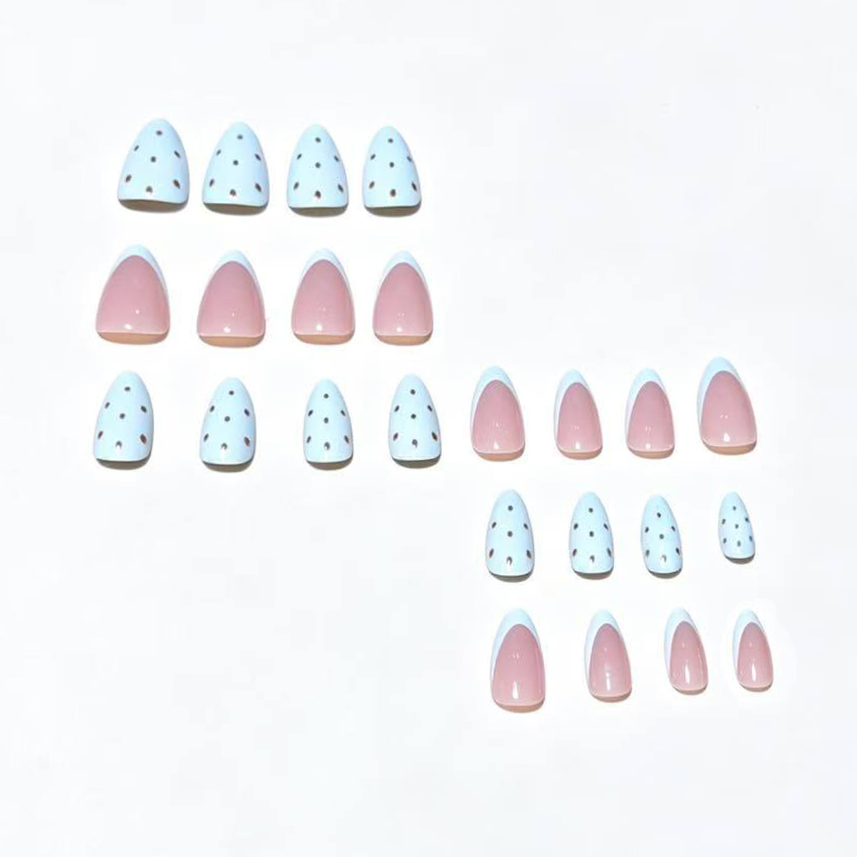 24 stuks Franse tip bloemnagel - Press On Nail Set recensie en prijs