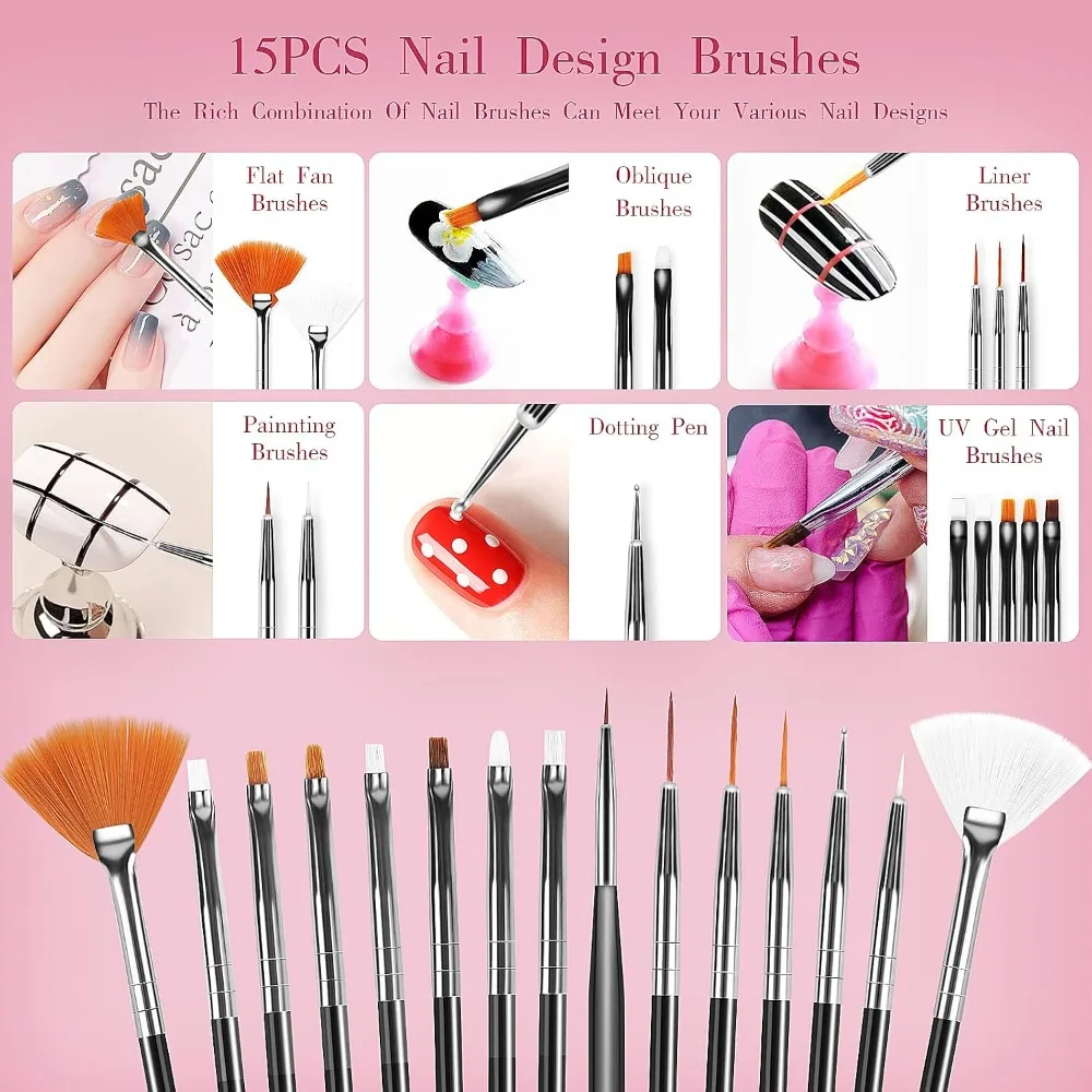 32 stuks nagelkunstborstels, a - Nail Art Brush Set recensie en prijs