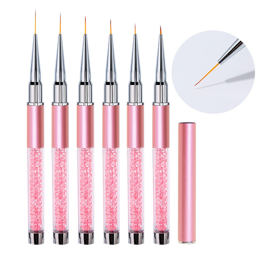 6-delige set acryl Franse stre - Nail Art Brush Set recensie en prijs