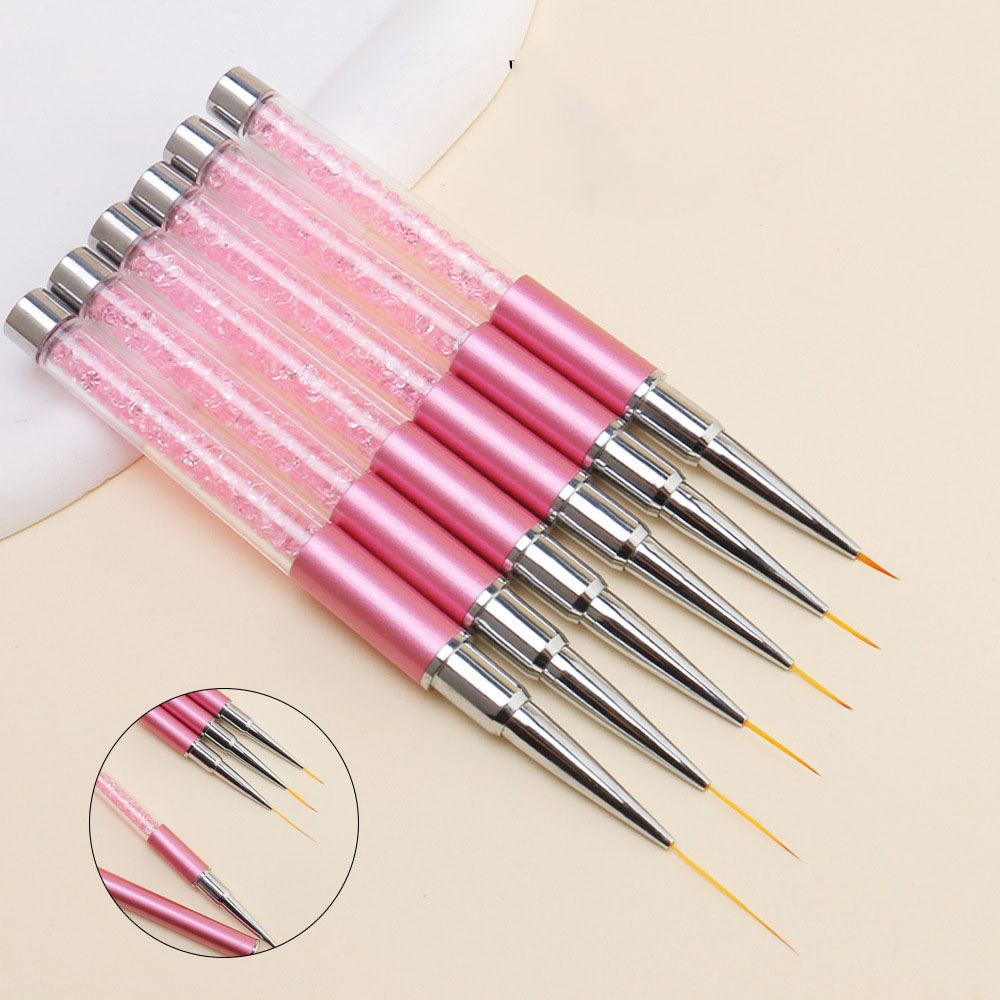 6-delige set acryl Franse stre - Nail Art Brush Set recensie en prijs