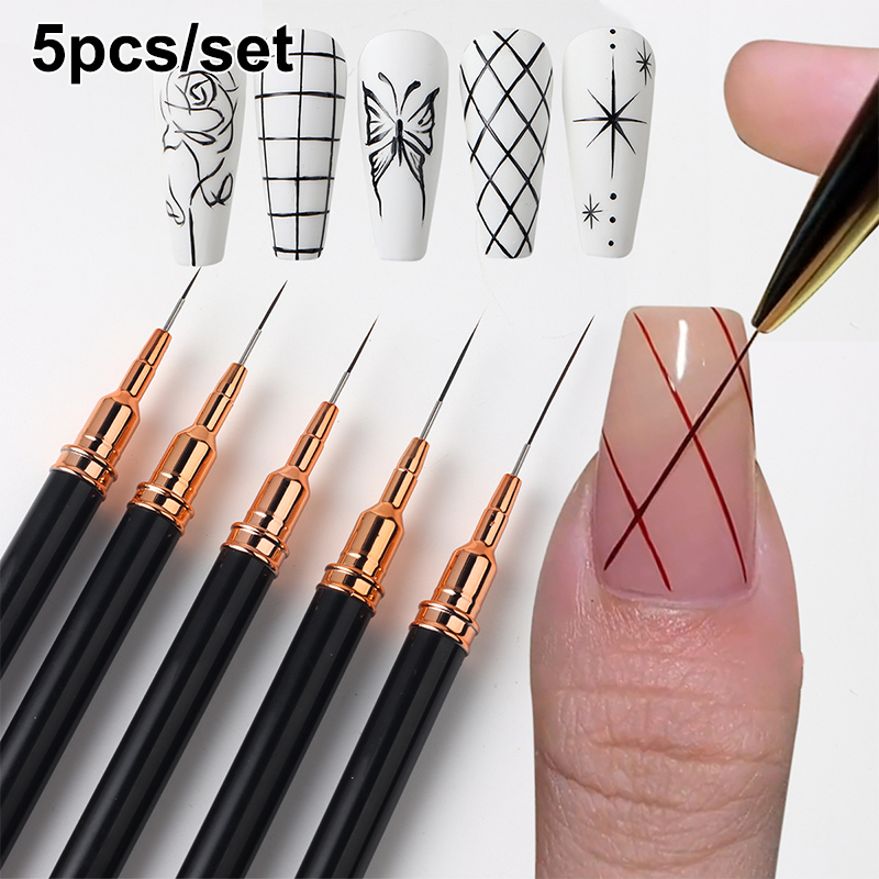 Z. 5 stks/set Professionele Na - Nail Art Brush Set recensie en prijs