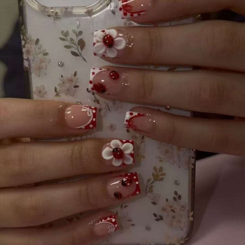 24 stuks per set. Rechthoekige - Nail Art Flower recensie en prijs