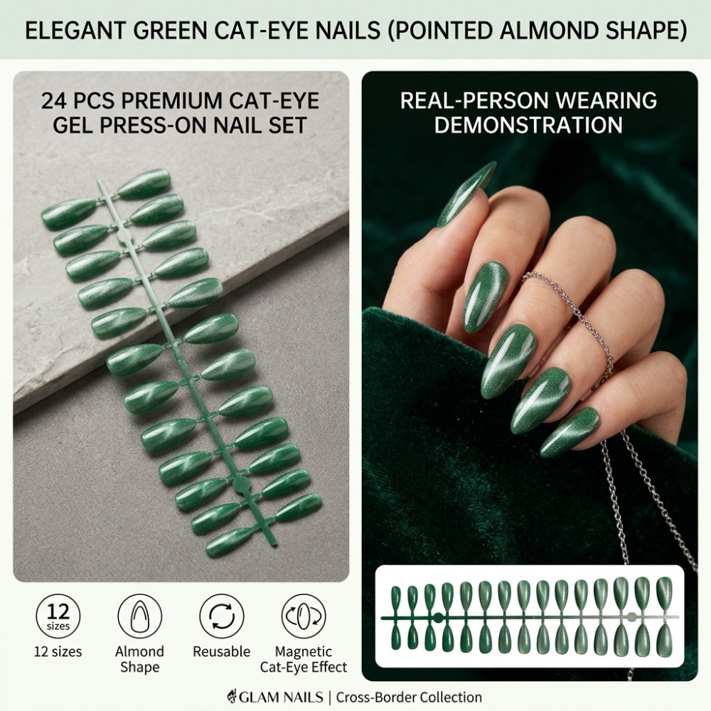 24 stuks Forest Glimmer Collec - Press On Nail Set recensie en prijs