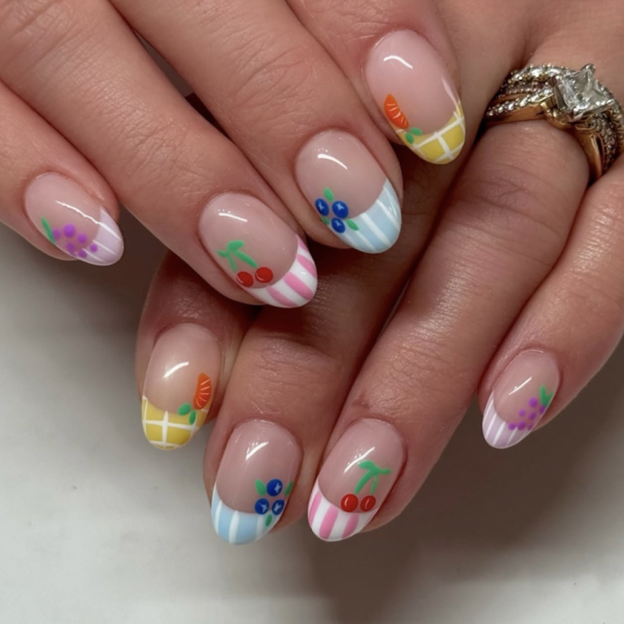 24 stuks eenvoudige amandelnag - Nail Art Flower recensie en prijs