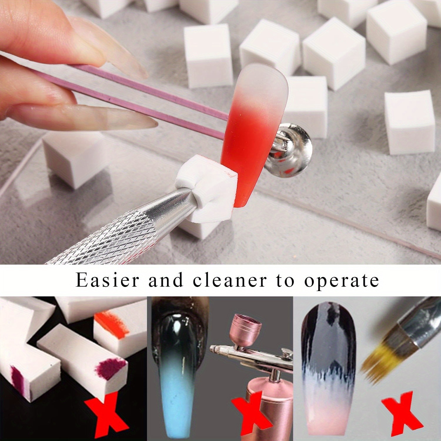 1/50/100 Stuks Vierkante Nail  - Nail Art Brush Set recensie en prijs