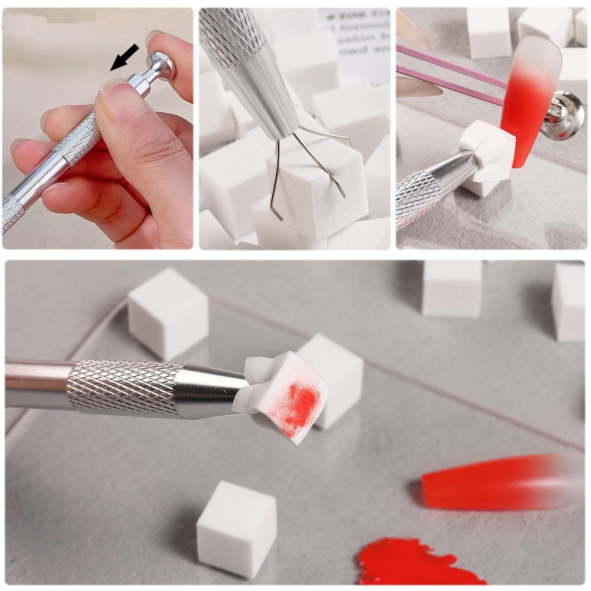 1/50/100 Stuks Vierkante Nail  - Nail Art Brush Set recensie en prijs