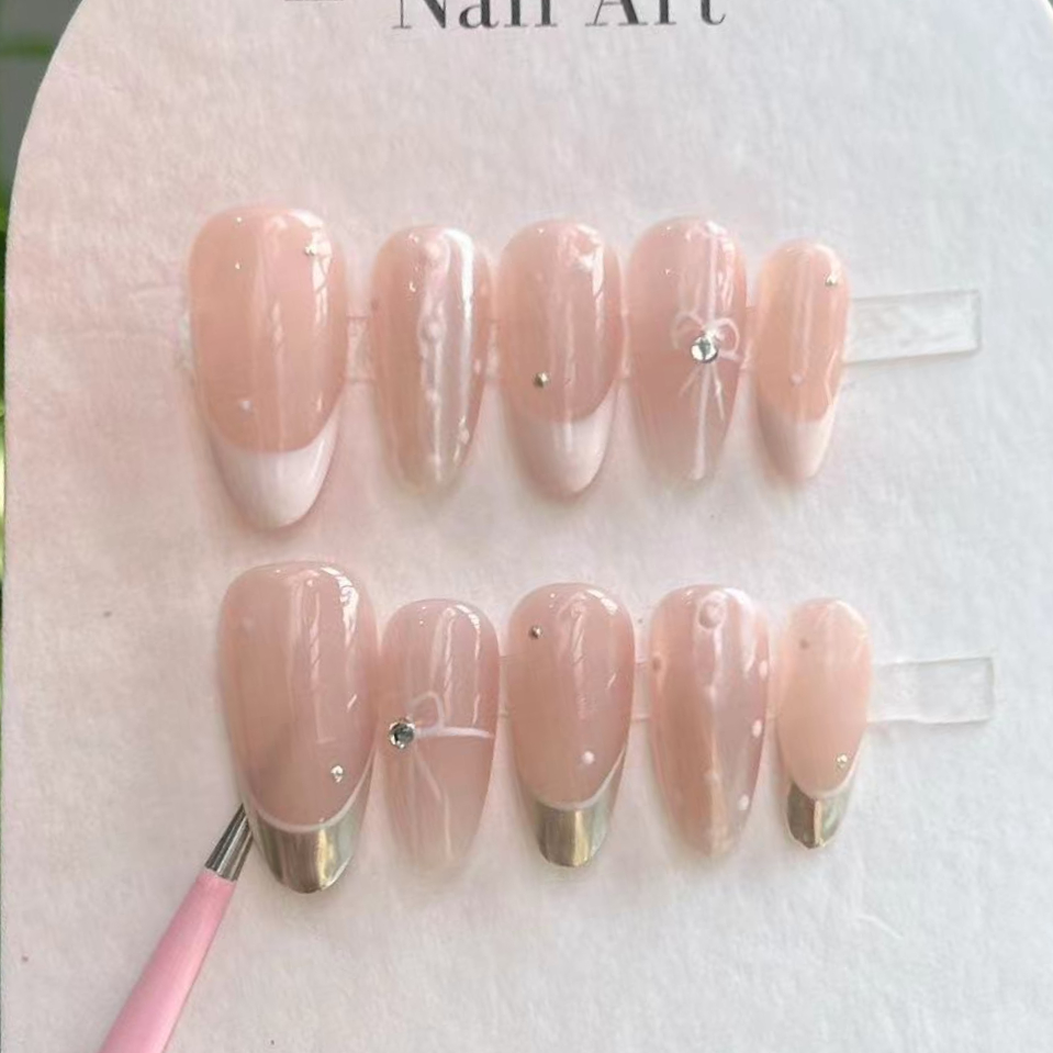10 stuks handgemaakte pers op  - Nail Art Flower recensie en prijs