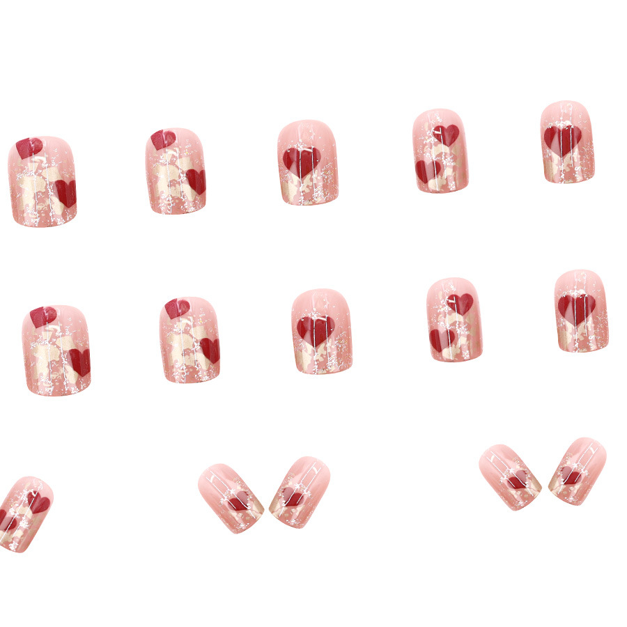24 stuks/set korte vierkante n - Press On Nail Set recensie en prijs