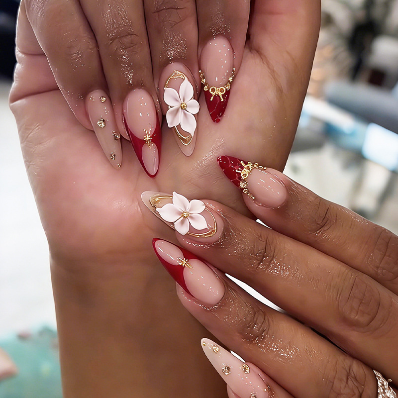 24 stuks afgewerkte amandelvor - Nail Art Flower recensie en prijs