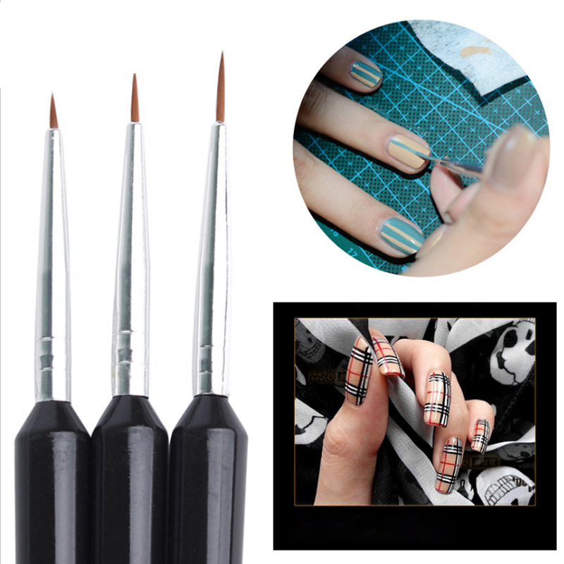 3-delige ultrafijne nagelkunst - Nail Art Brush Set recensie en prijs