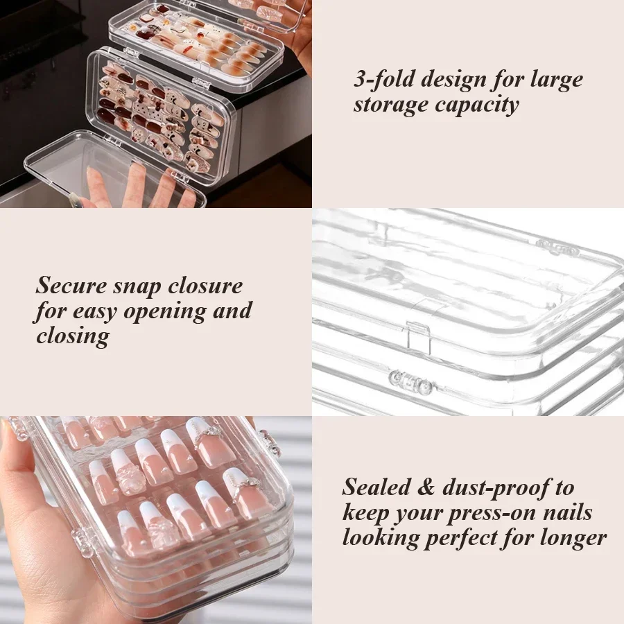 Transparante opvouwbare opberg - Nail Art Kaki recensie en prijs