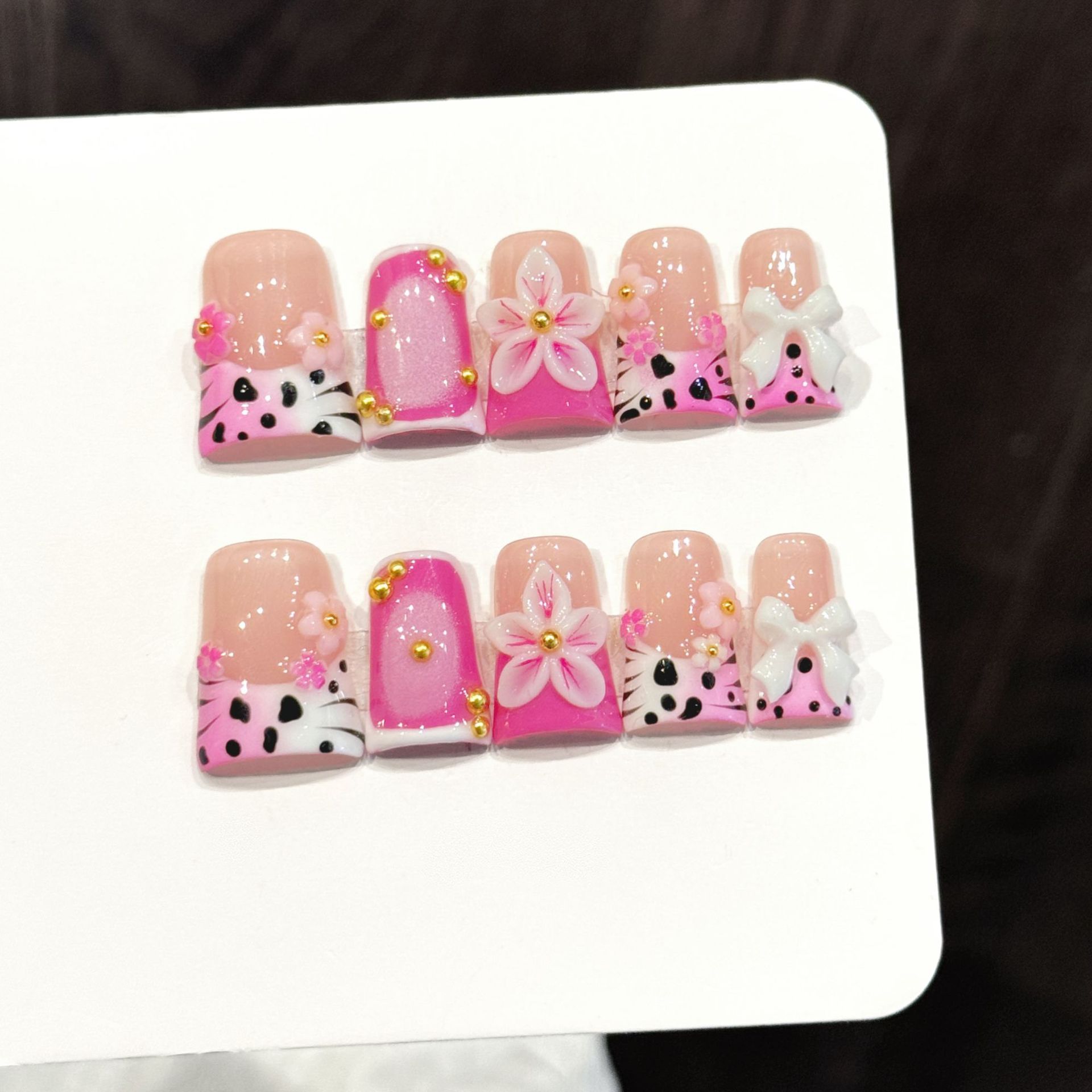 10st Oceaan Stijl Nepnagels Du - Nail Art Flower recensie en prijs