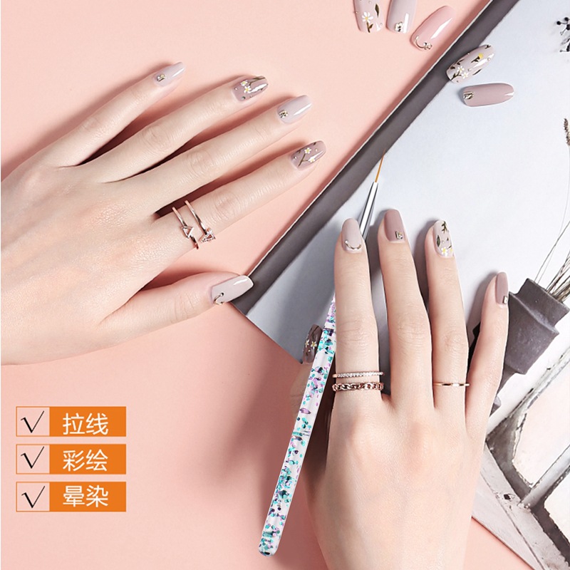 3-delige set transparante zand - Nail Art Brush Set recensie en prijs