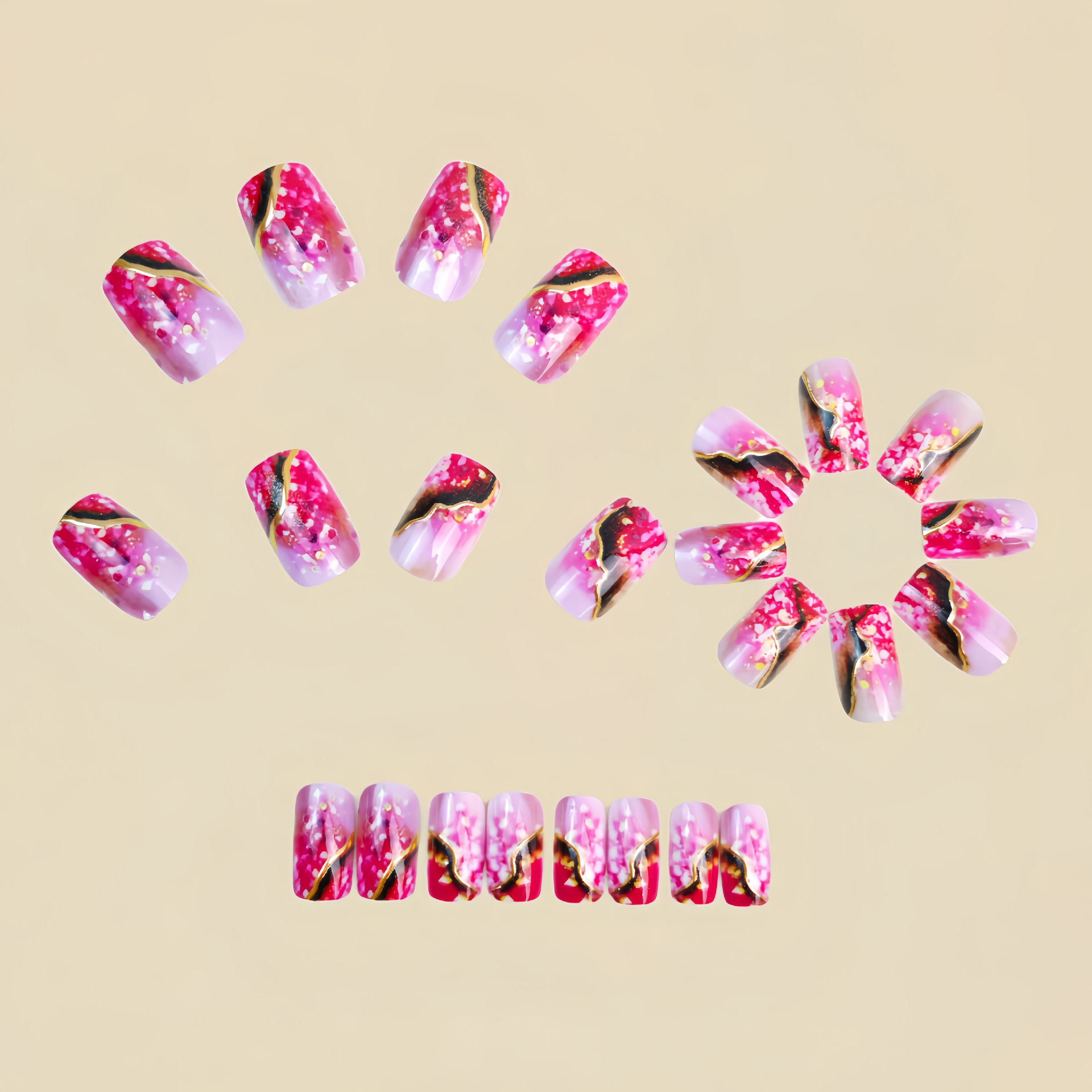 Medium nepnagels voor dames en - Press On Nail Set recensie en prijs