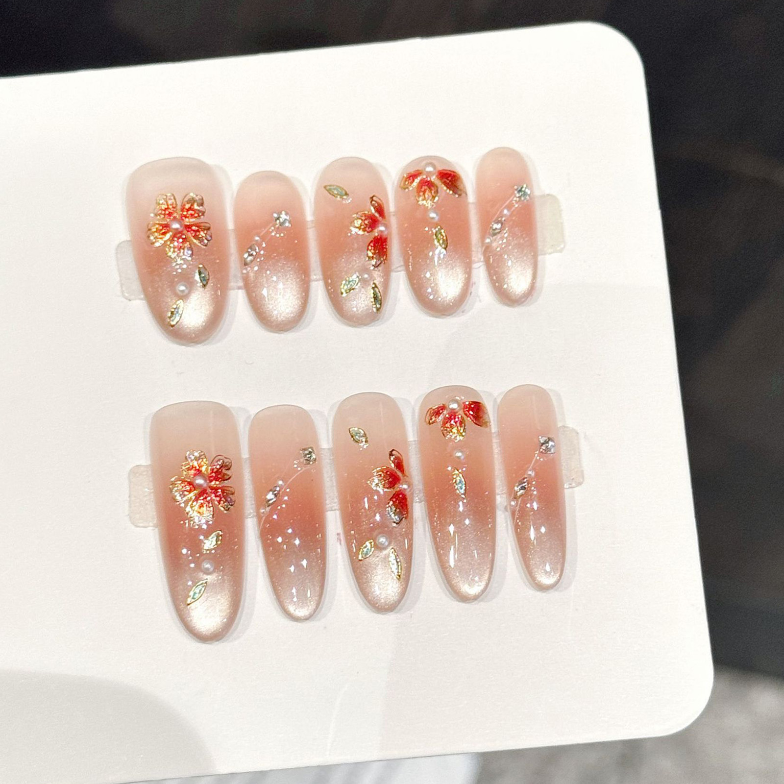 10 stuks handgemaakte nepnagel - Nail Art Flower recensie en prijs