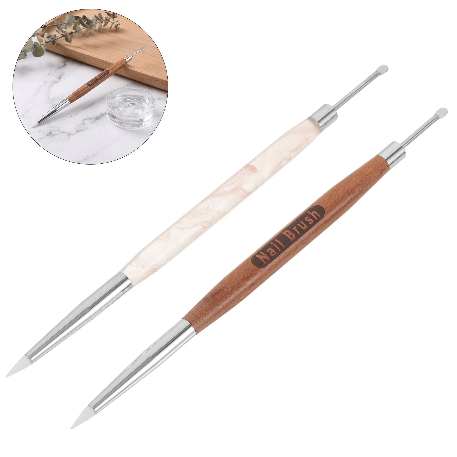 2 Stuks Dual-Ended Nail Art Pe - Nail Art Brush Set recensie en prijs