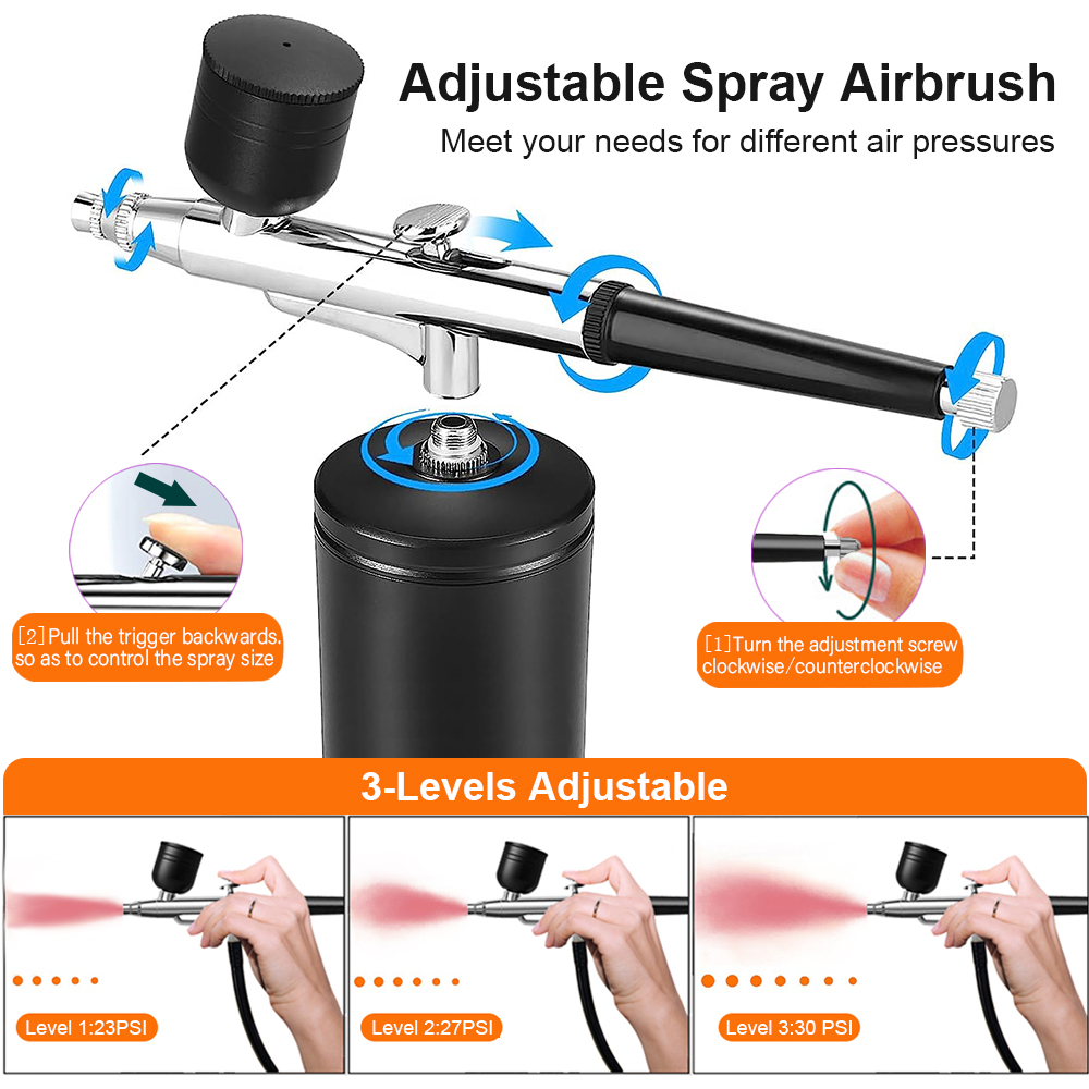 Airbrush-spijker met compresso - Nail Art Kaki recensie en prijs